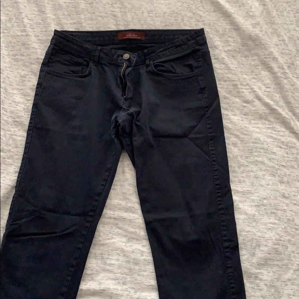 Zara Man Navy Chinos size 36